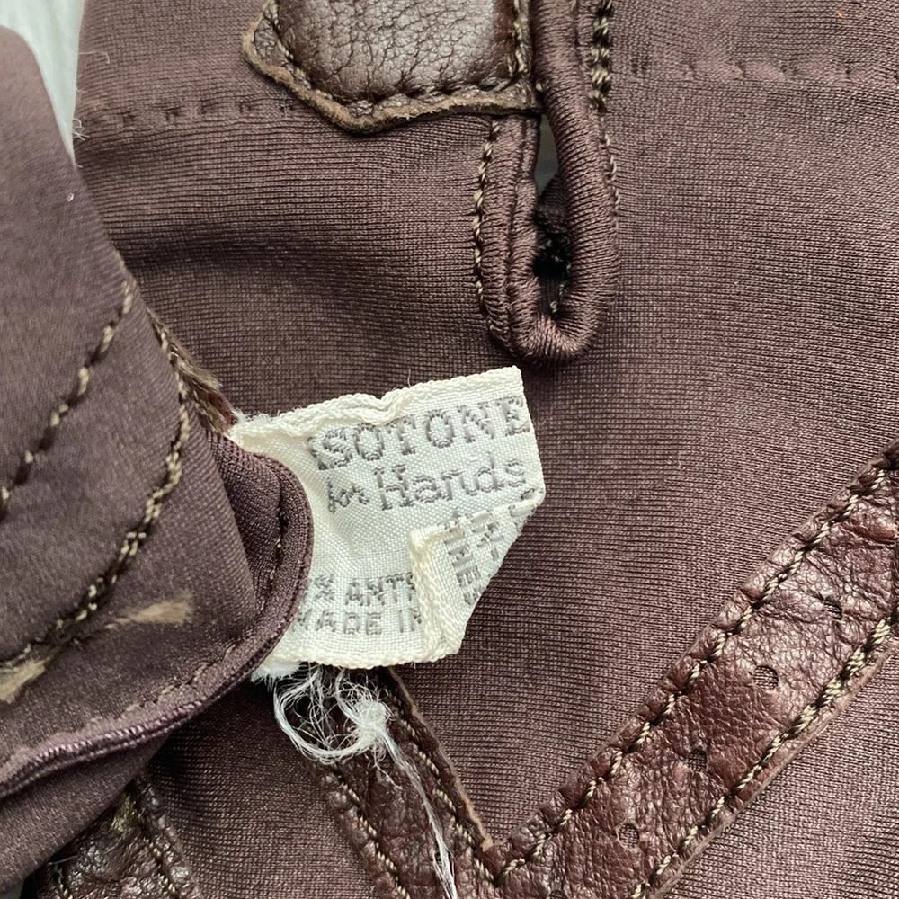 Isotoner vintage brown driving gloves - Picture 5 of 8